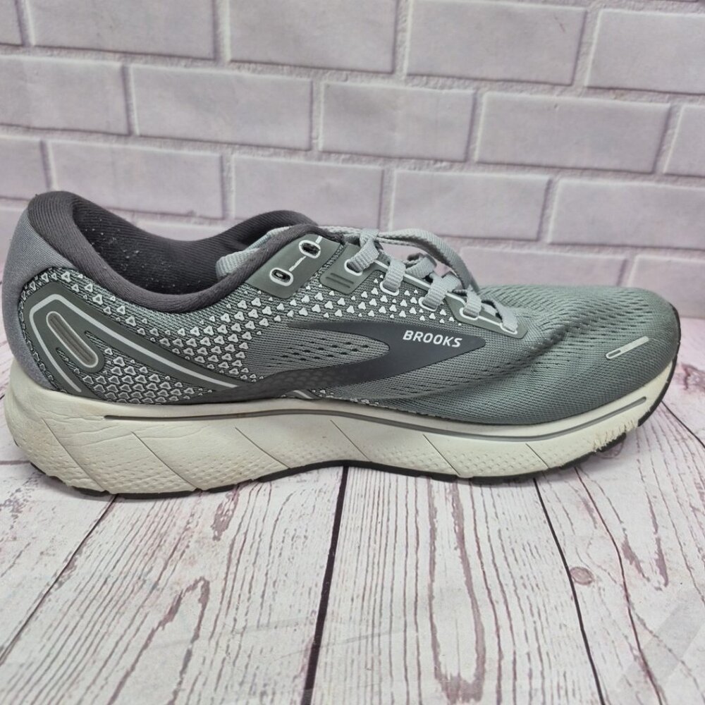 Brooks Ghost 14 1103692E067 Medium Gray Running Sneakers Shoes Mens Size 11 2E - Picture 7 of 10